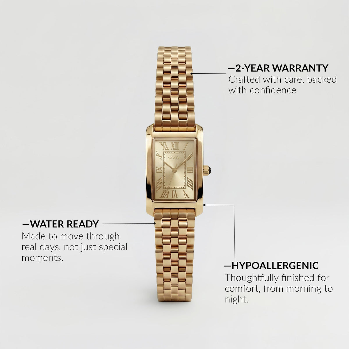 Roselle Watch - Champagne