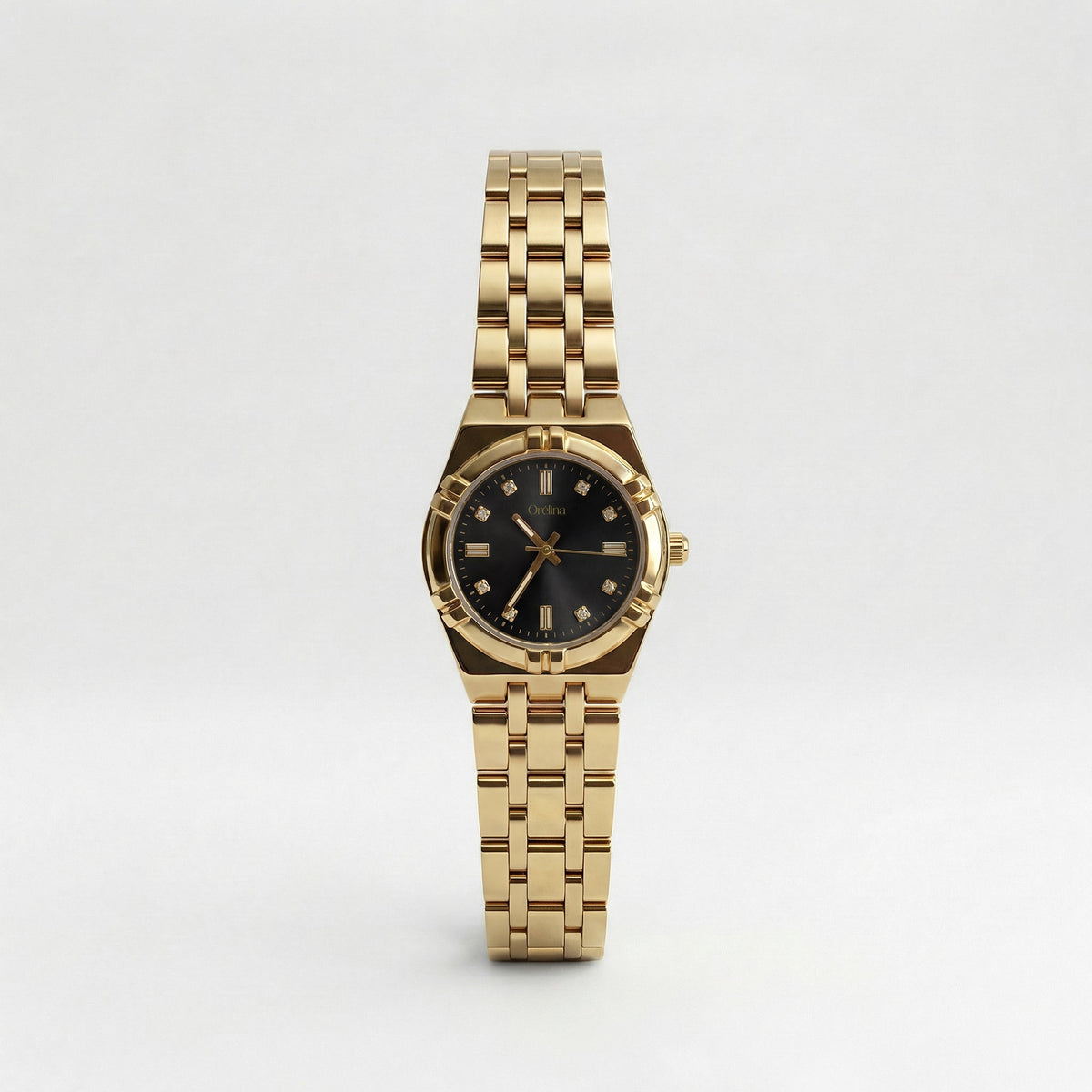 Elara Watch - Gold Noir