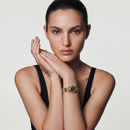 Elara Watch - Gold Noir