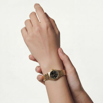 Elara Watch - Gold Noir