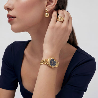 Luna Watch - Gold Noir