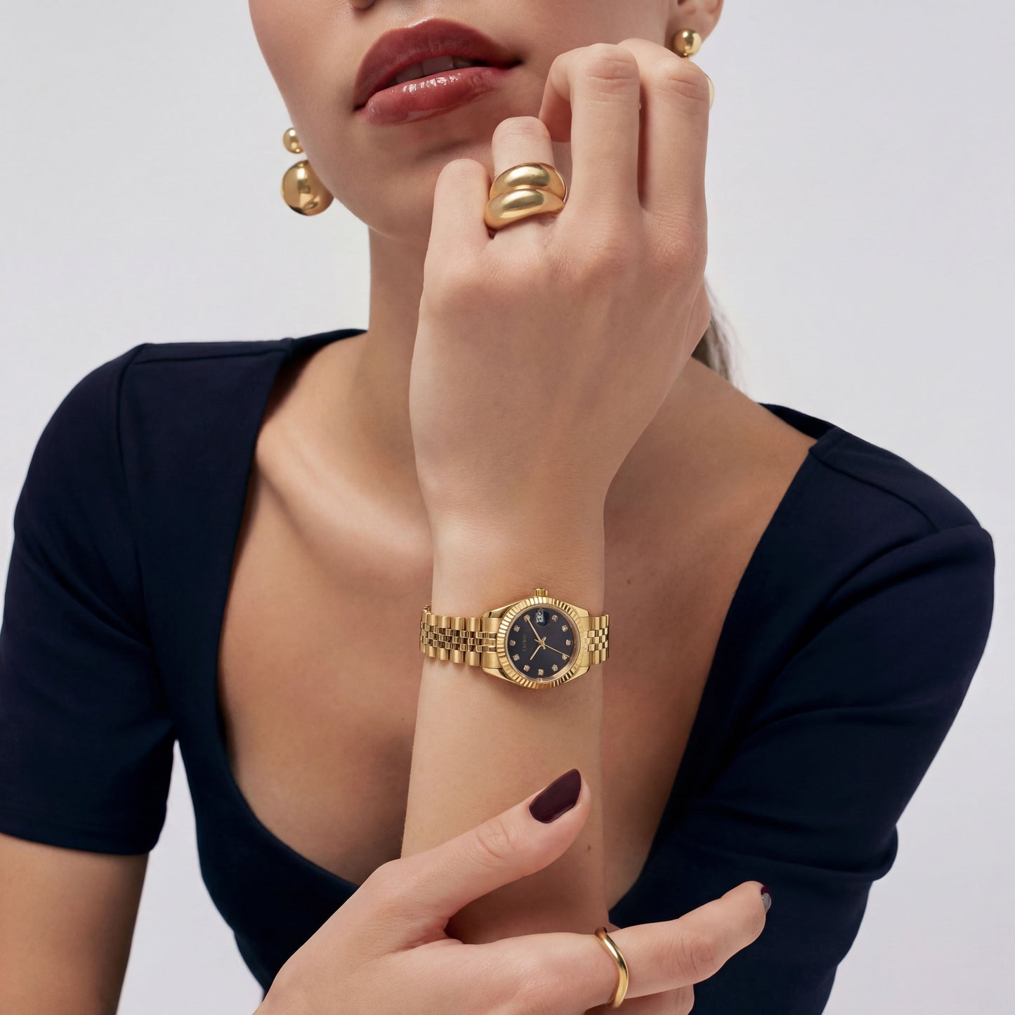 Luna Watch - Gold Noir