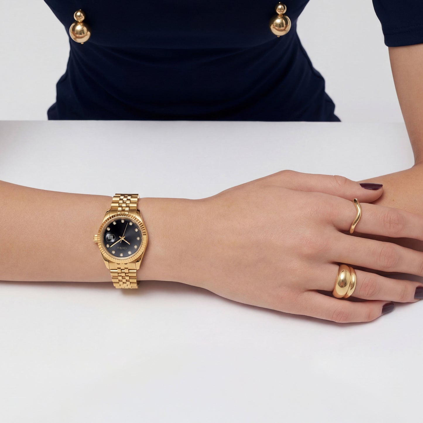 Luna Watch - Gold Noir