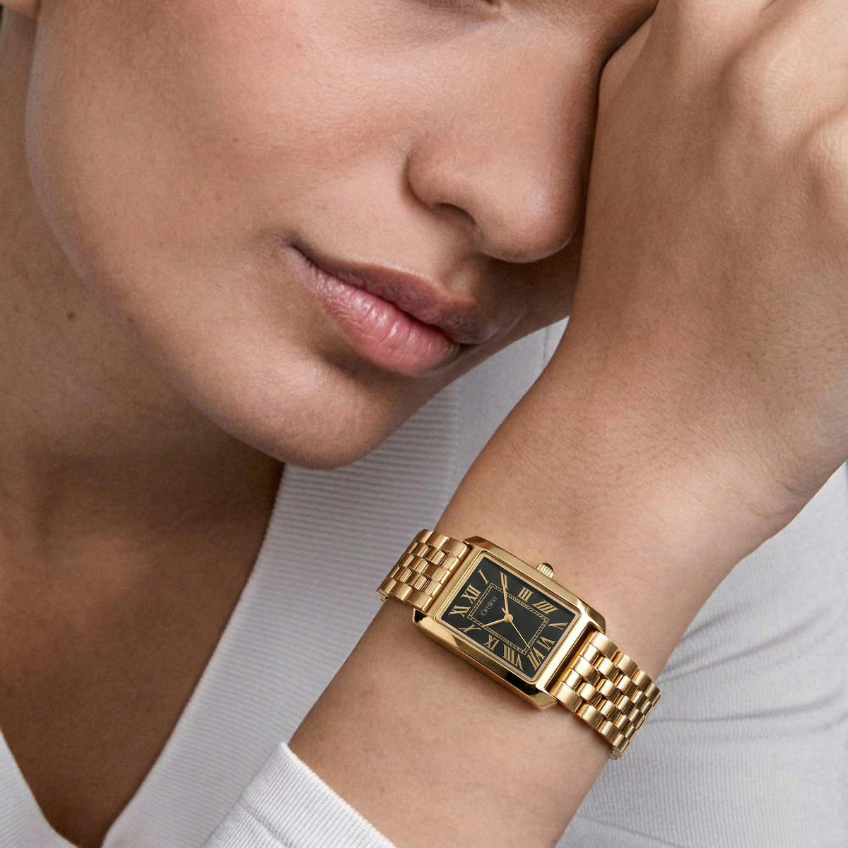 Roselle Watch - Gold Noir