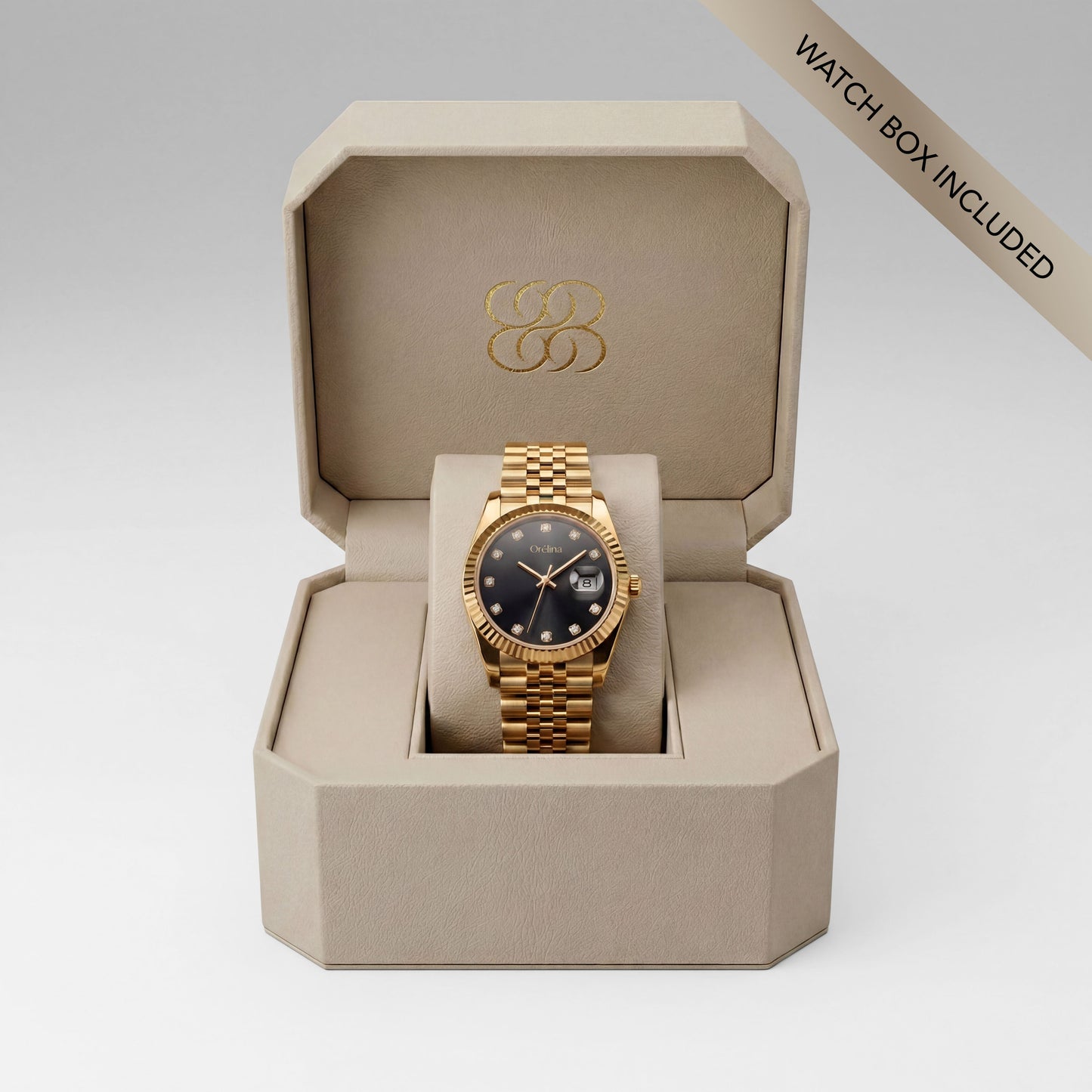 Luna Watch - Gold Noir